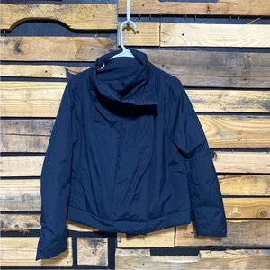 Lucy Black Hatha Packable‎ Down Insulated Wrap Puffer Jacket Sz Large